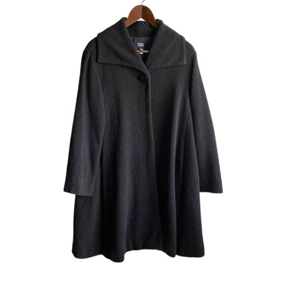 Eileen Fisher Wrap Jacket Size Small Soft Black - Picture 2 of 14